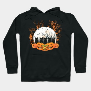 Black Cats and Jack O Lanterns Halloween Funny Hoodie